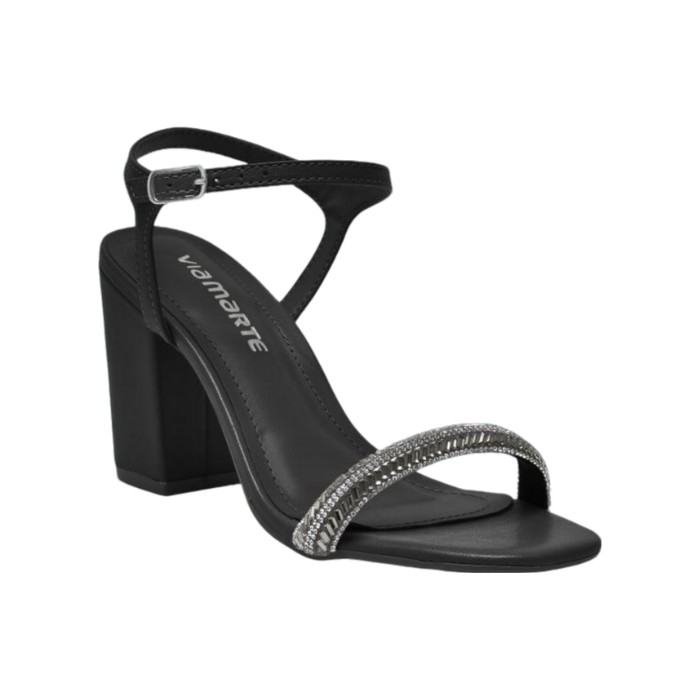SANDALIA ALTO VIA MARTE PRETO