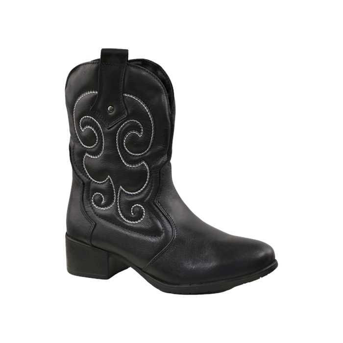 BOTA CAÑO MEDIO MININAS PRETO
