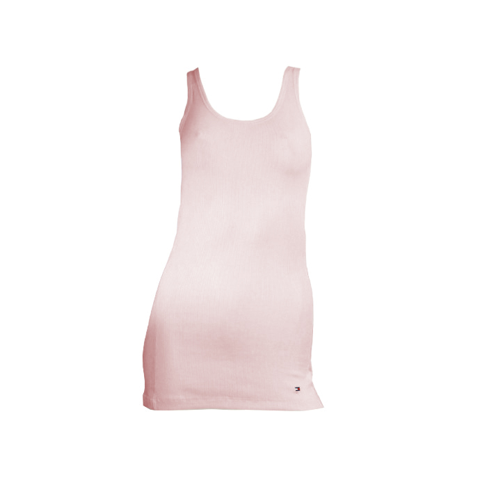VESTIDO MANGA CORTA TOMMY HILFIGER ROSA