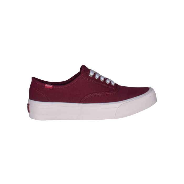 ZAPATO URBANO COCA COLA SHOES BURGUNDY BRANCO